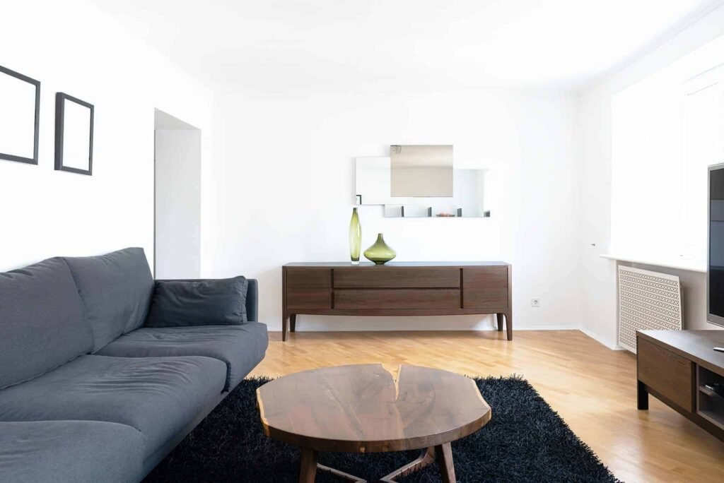 sala con acabados de lujo